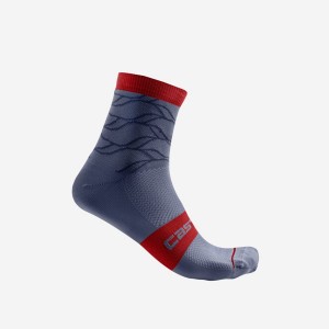 Calcetines Castelli CLIMBER'S 3.0 12 CM Mujer Azules | 607259-YAR