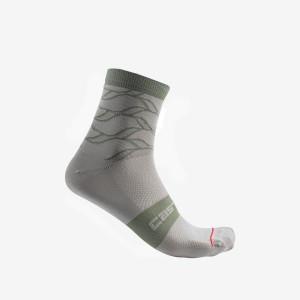 Calcetines Castelli CLIMBER'S 3.0 12 CM Mujer Grises | 941687-CUV