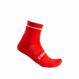 Calcetines Castelli ENTRATA 9 Hombre Rojos | 137829-CMZ