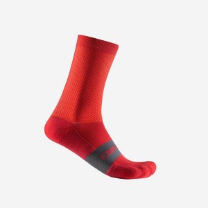 Calcetines Castelli ESPRESSO 15 Hombre Rojos | 619548-KSF