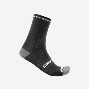 Calcetines Castelli ROSSO CORSA PRO 15 Hombre Negros | 705468-ZTW