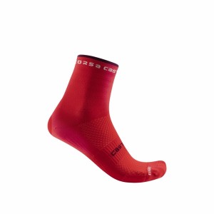 Calcetines Castelli ROSSO CORSA W 11 Mujer Rojos | 590263-NDU