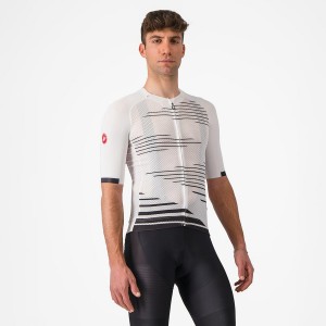 Camiseta Castelli CLIMBER'S 4.0 Hombre Blancos Negros | 671824-WLO