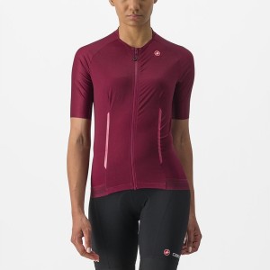 Camiseta Castelli ENDURANCE W Mujer Vino | 340612-QYC