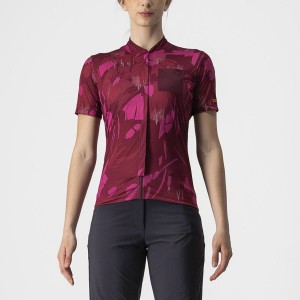 Camiseta Castelli UNLTD SENTIERO Mujer Rojos | 674892-PXR