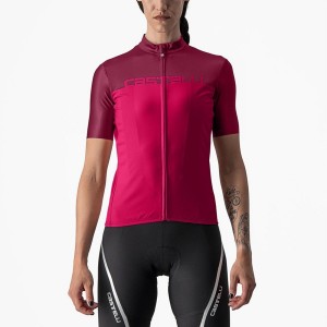 Camiseta Castelli VELOCISSIMA Mujer Rojos Vino | 845607-AGB