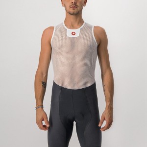 Capa Base Castelli CORE MESH 3 SLEEVELESS Hombre Blancos | 486302-CQE