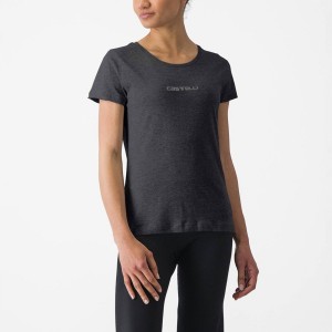 Casual Castelli CASTELLI CLASSICO W TEE Mujer Negros | 791682-FZR