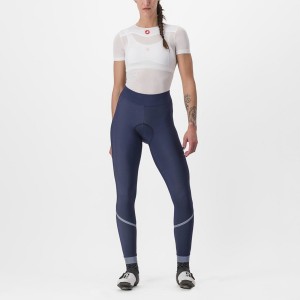 Leggins Castelli VELOCISSIMA THERMAL Mujer Azules Plateados | 254631-WFR