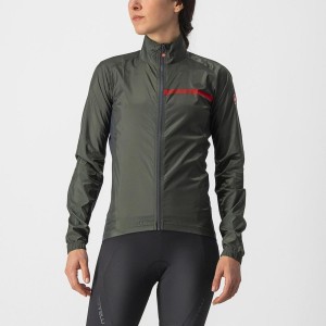 Proteccion Castelli SQUADRA STRETCH W Mujer Verdes Grises Oscuro | 870246-CEO