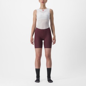 Short Castelli PRIMA Mujer Vino Oscuro Rojos | 841650-MUD