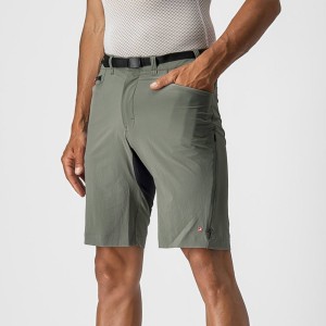 Short Castelli UNLIMITED TRAILGY Hombre Grises | 427108-CKP