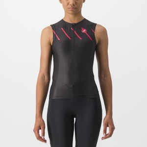 Trajes Castelli FREE 2 W TRI SINGLET Mujer Negros | 805621-VFA