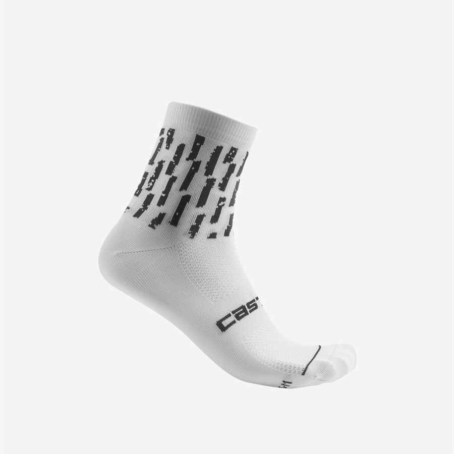 Calcetines Castelli AERO PRO W 9 CM Mujer Blancos | 328061-DEM