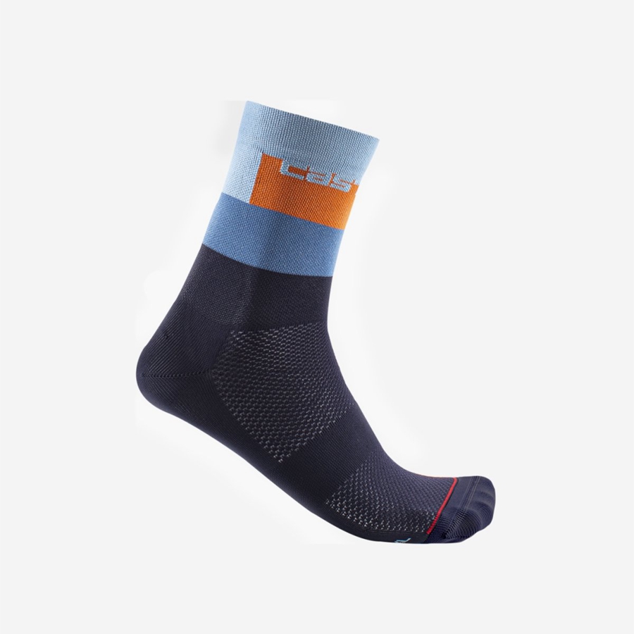 Calcetines Castelli BLOCCO 15 Hombre Azules | 495608-ASR