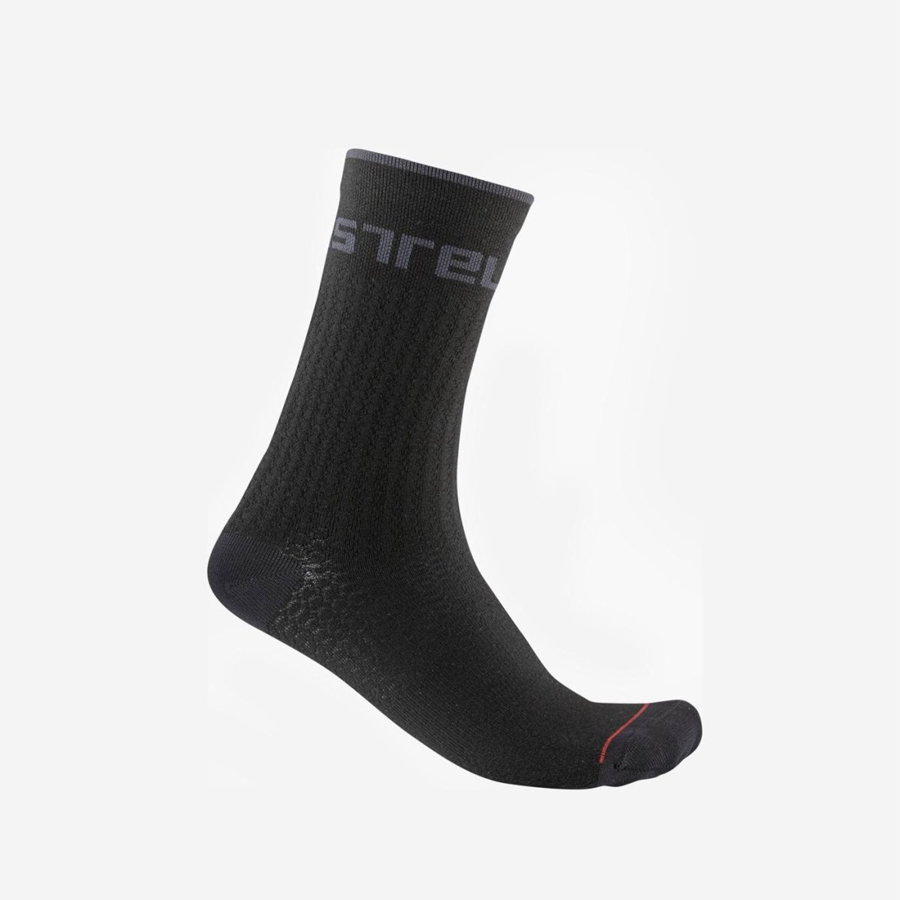 Calcetines Castelli DISTANZA 20 Hombre Negros | 408652-BSY