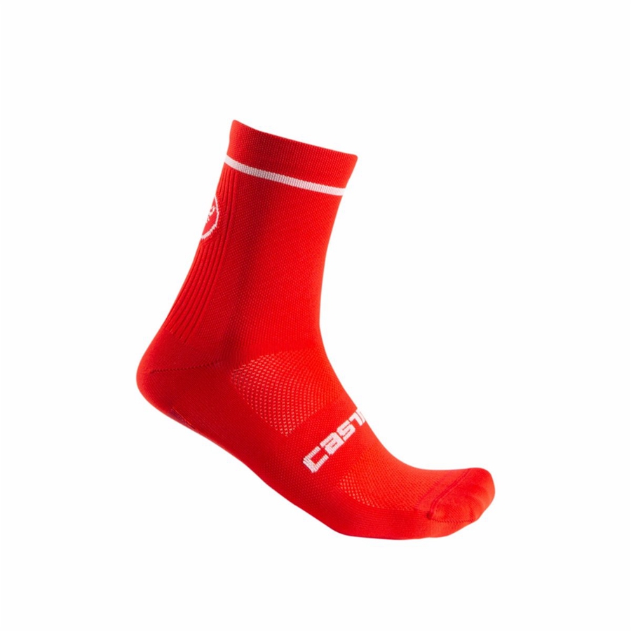 Calcetines Castelli ENTRATA 13 Hombre Rojos | 179053-TSD