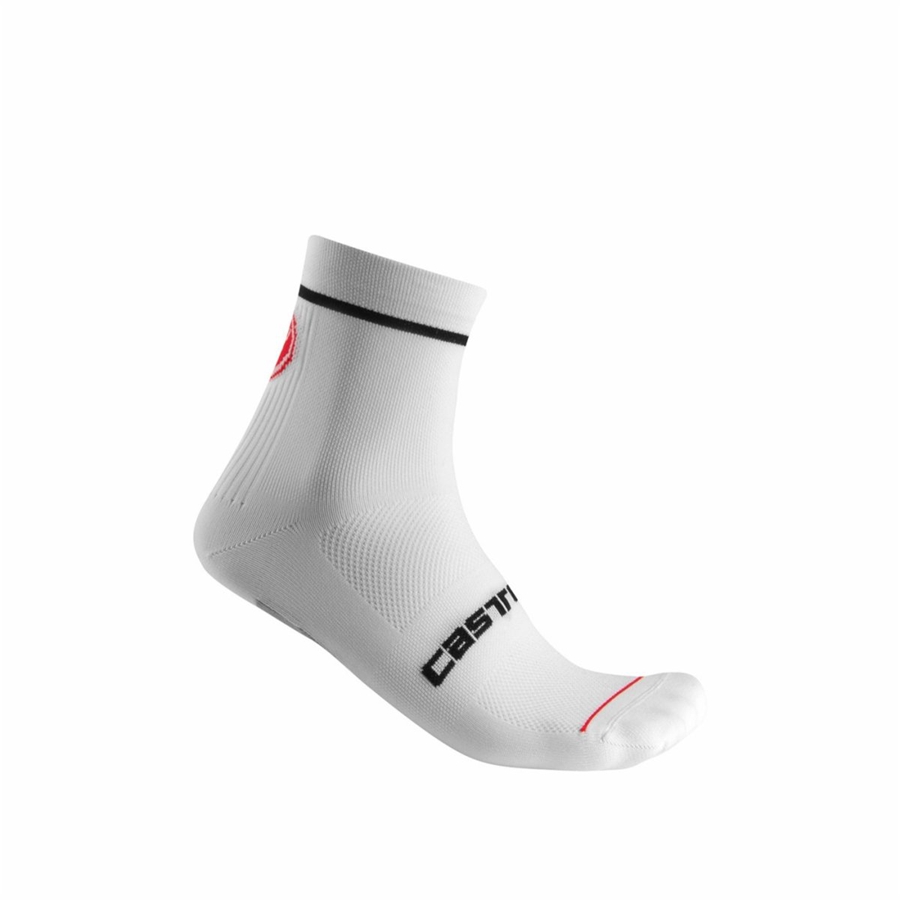 Calcetines Castelli ENTRATA 9 Hombre Blancos | 314592-JQE