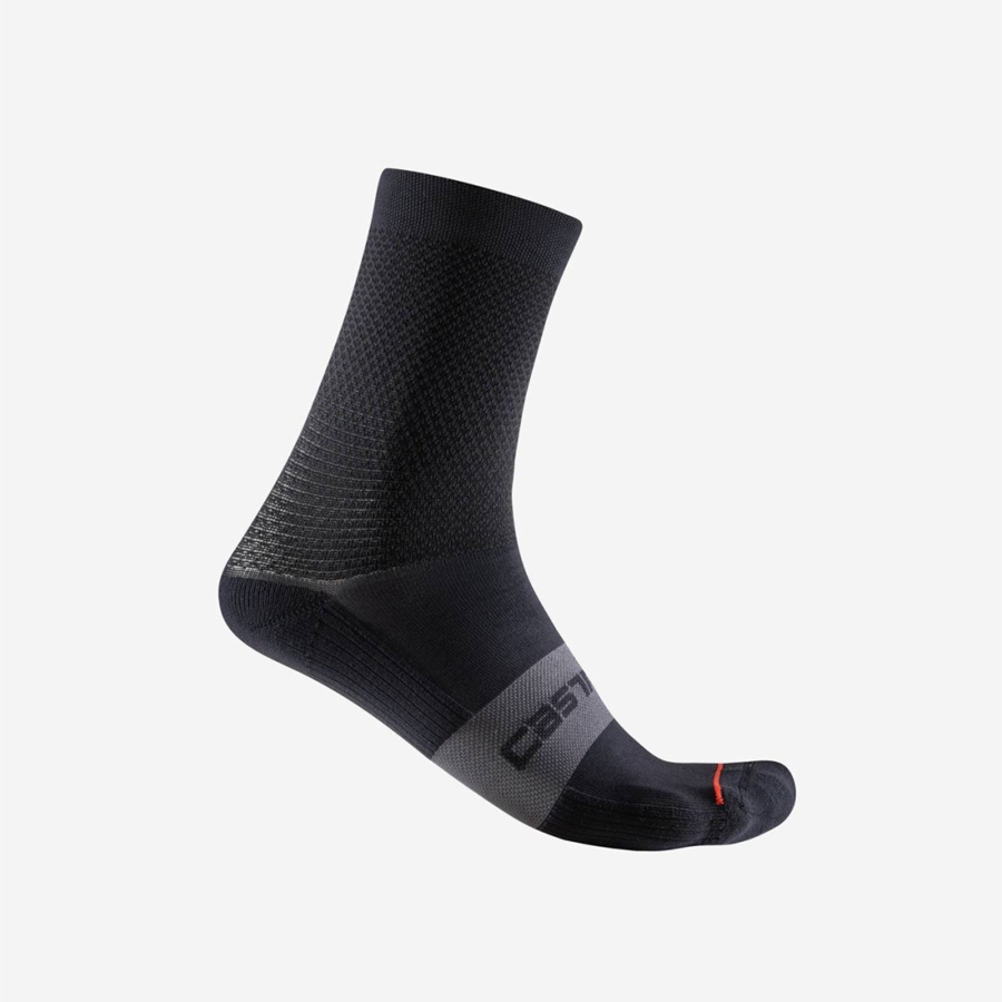 Calcetines Castelli ESPRESSO W 12 Mujer Negros | 267589-ONB