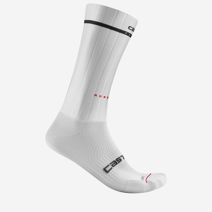 Calcetines Castelli FAST FEET 2 Hombre Blancos | 645789-MHW