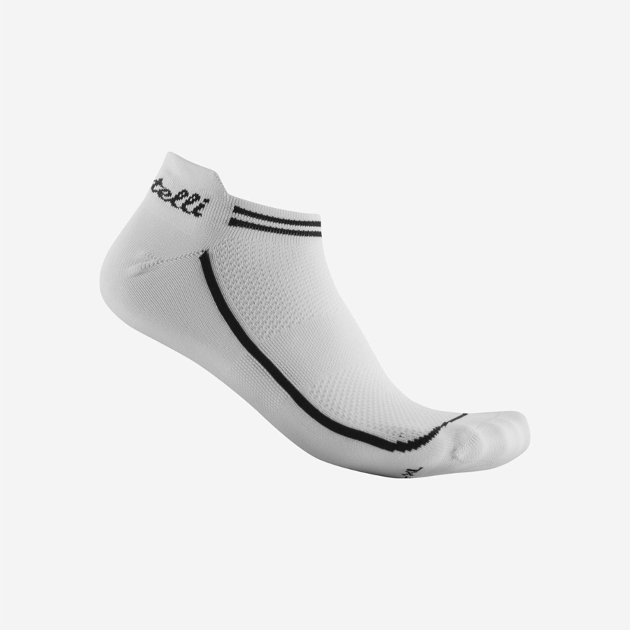 Calcetines Castelli INVISIBILE Mujer Blancos | 742905-RMJ