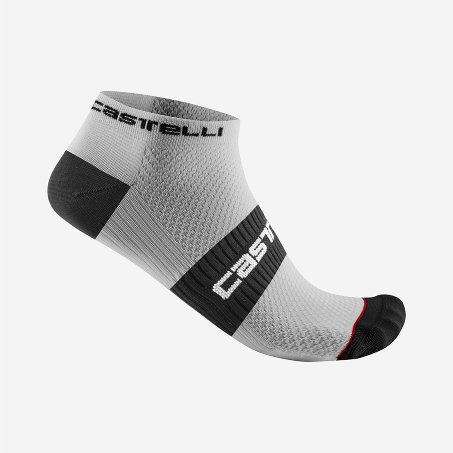 Calcetines Castelli LOWBOY 2 Hombre Blancos Negros | 468502-TJR