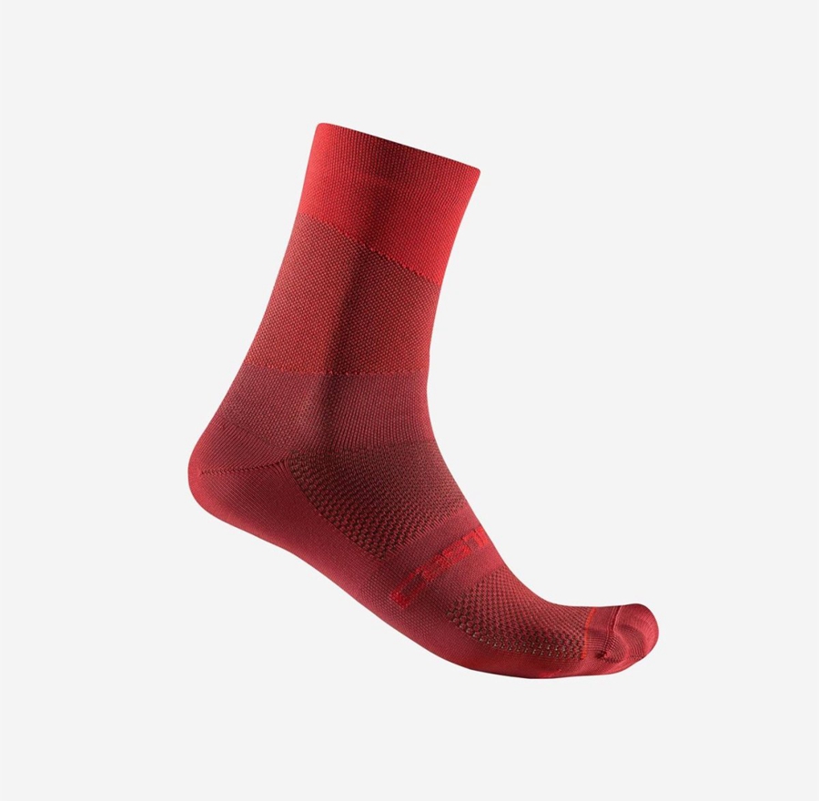 Calcetines Castelli ORIZZONTE 15 Hombre Rojos Rojos | 692374-EVL