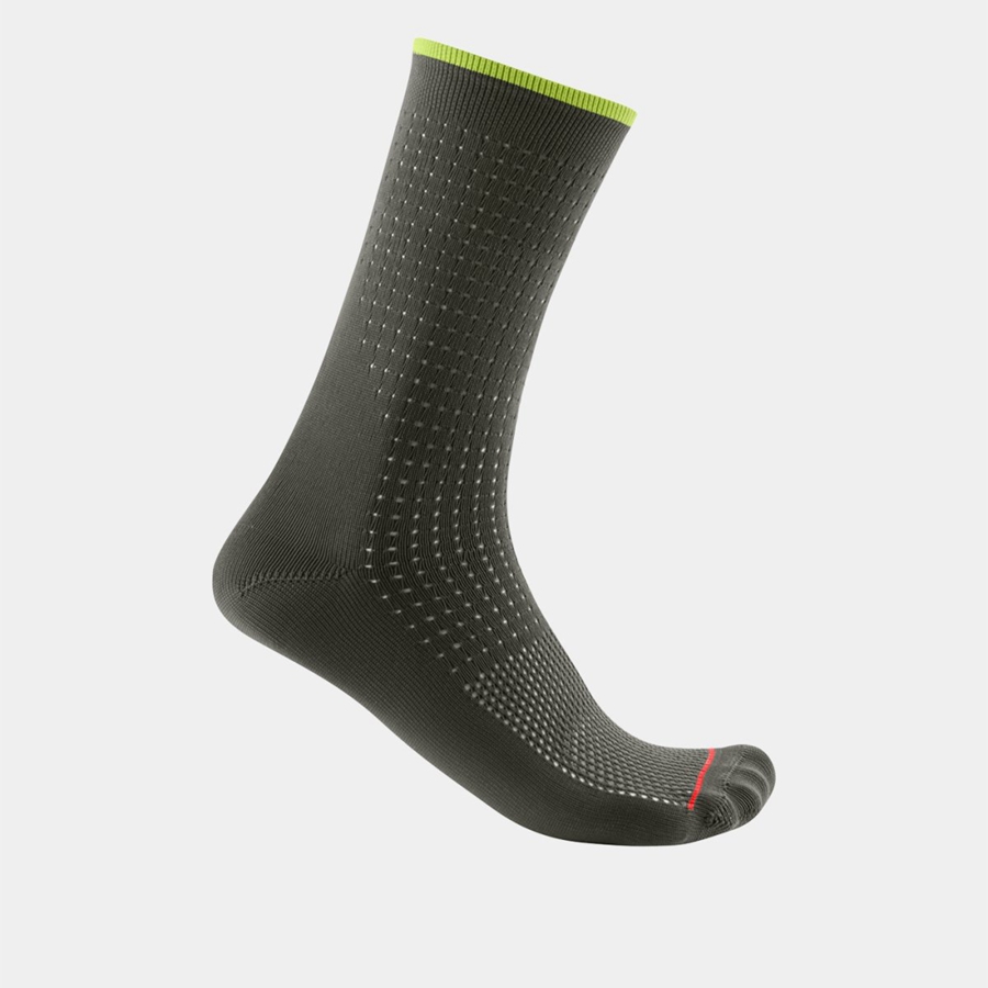 Calcetines Castelli PREMIO 18 Hombre Verdes Oscuro | 973054-MOS