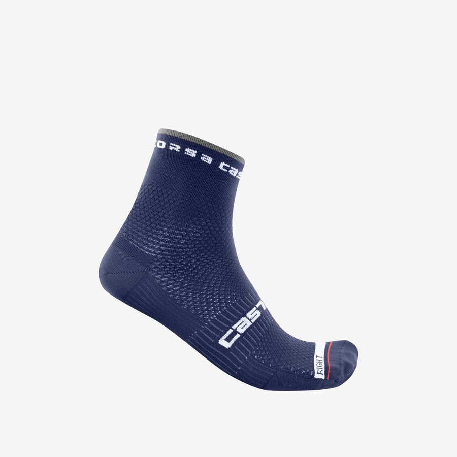 Calcetines Castelli ROSSO CORSA PRO 9 Hombre Azules | 768054-JAF