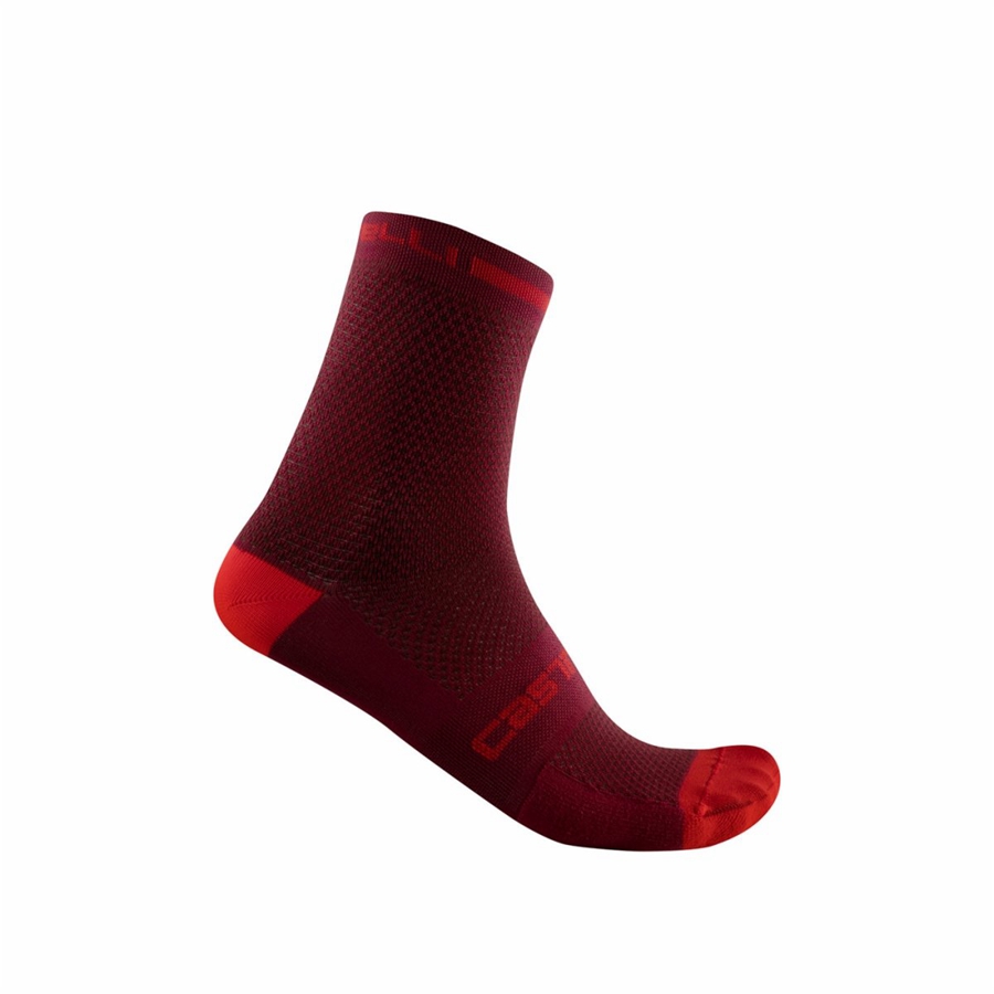 Calcetines Castelli SUPERLEGGERA T 12 Hombre Vino | 469038-KBJ