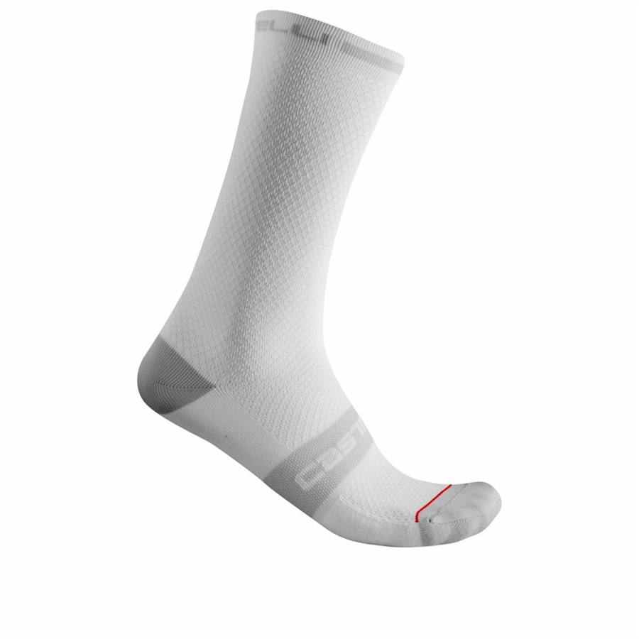 Calcetines Castelli SUPERLEGGERA T 18 Hombre Blancos | 680712-DKN