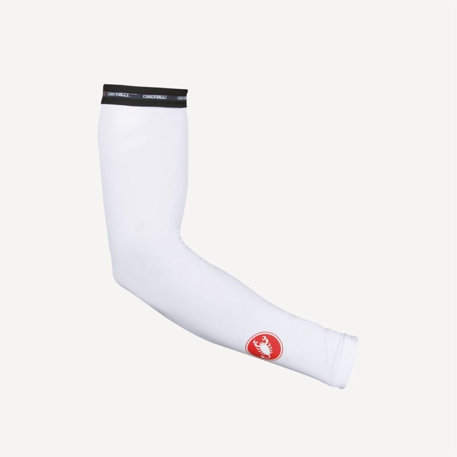 Calentador De Brazos Castelli UPF 50 + LIGHT ARM SLEEVES Mujer Blancos | 397615-TYF