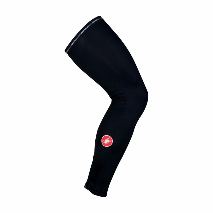 Calentador De Pierna Castelli UPF 50 + LIGHT LEG SLEEVES Mujer Negros | 430257-YIT