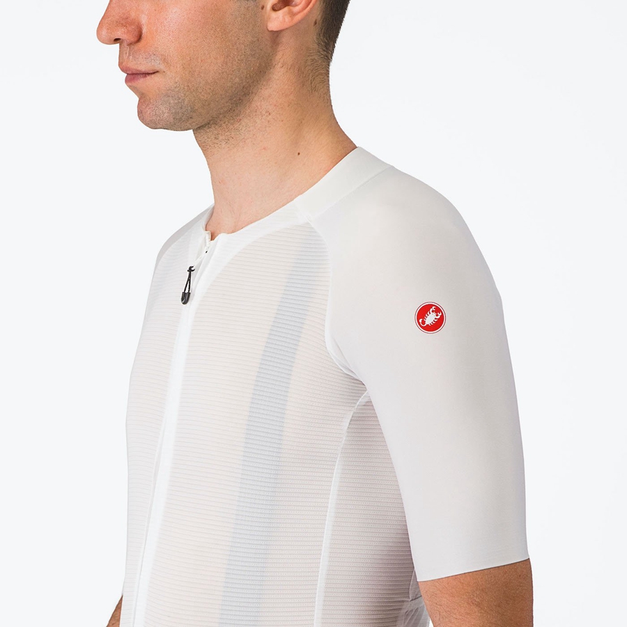 Camiseta Castelli AERO RACE 7.0 Hombre Blancos | 068457-MDG