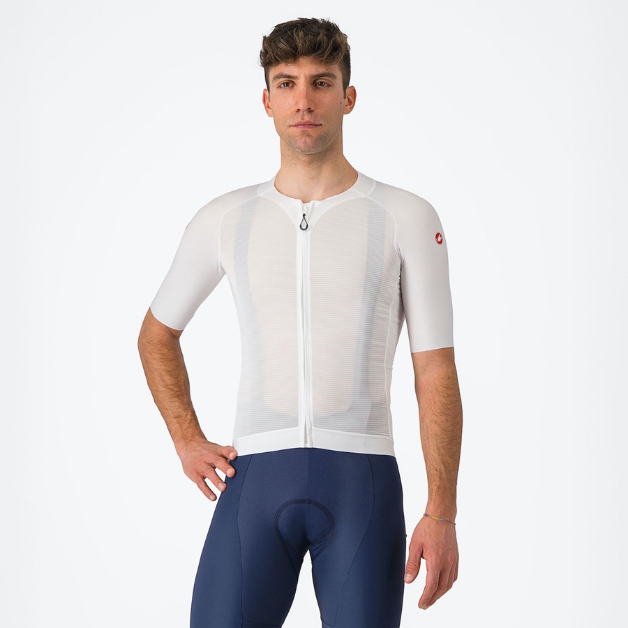 Camiseta Castelli AERO RACE 7.0 Hombre Blancos | 068457-MDG