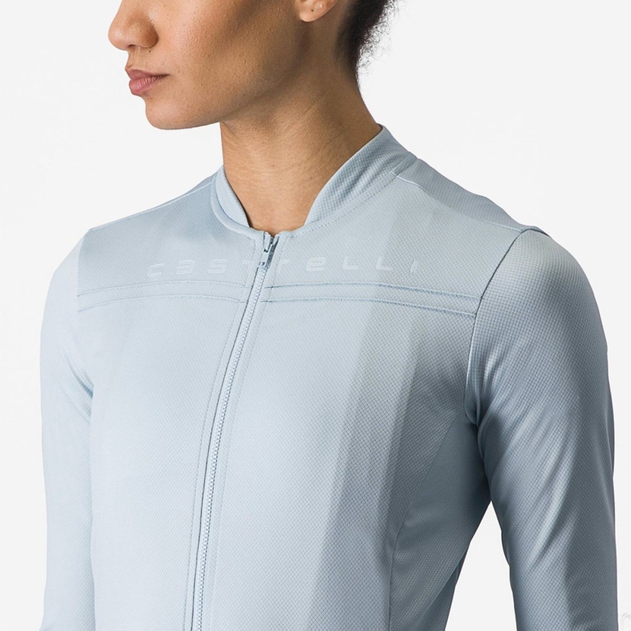 Camiseta Castelli ANIMA 4 LONG SLEEVE Mujer Azules | 345609-VLO