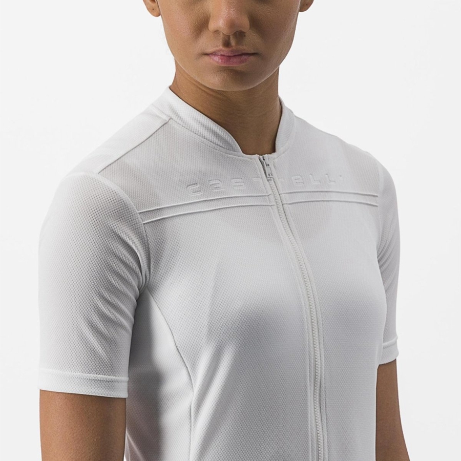 Camiseta Castelli ANIMA 4 Mujer Blancos | 072394-GHS