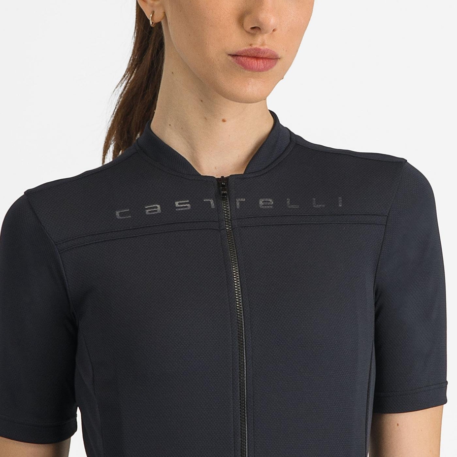 Camiseta Castelli ANIMA 4 Mujer Negros | 691305-TKI