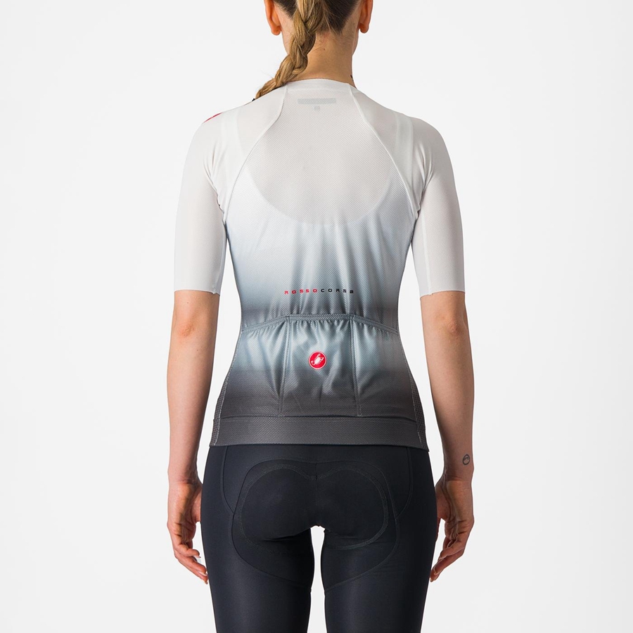 Camiseta Castelli CLIMBER'S 4.0 W Mujer Blancos Grises Oscuro | 172508-MTA