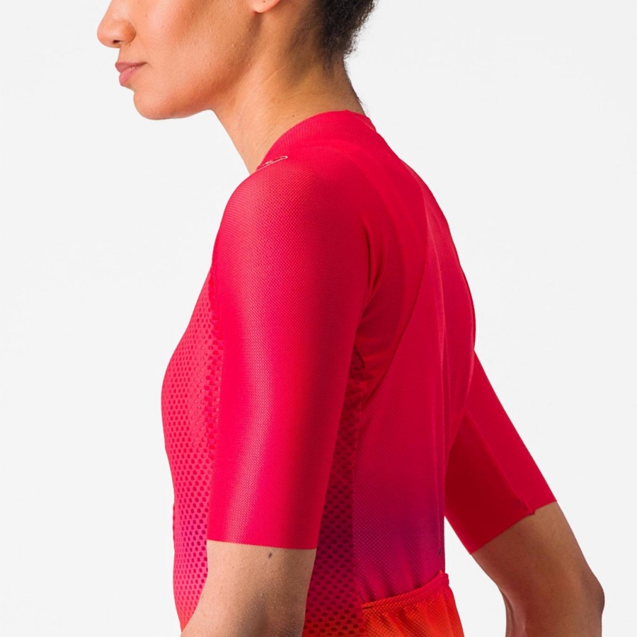 Camiseta Castelli CLIMBER'S 4.0 W Mujer Rosas | 346095-JNC