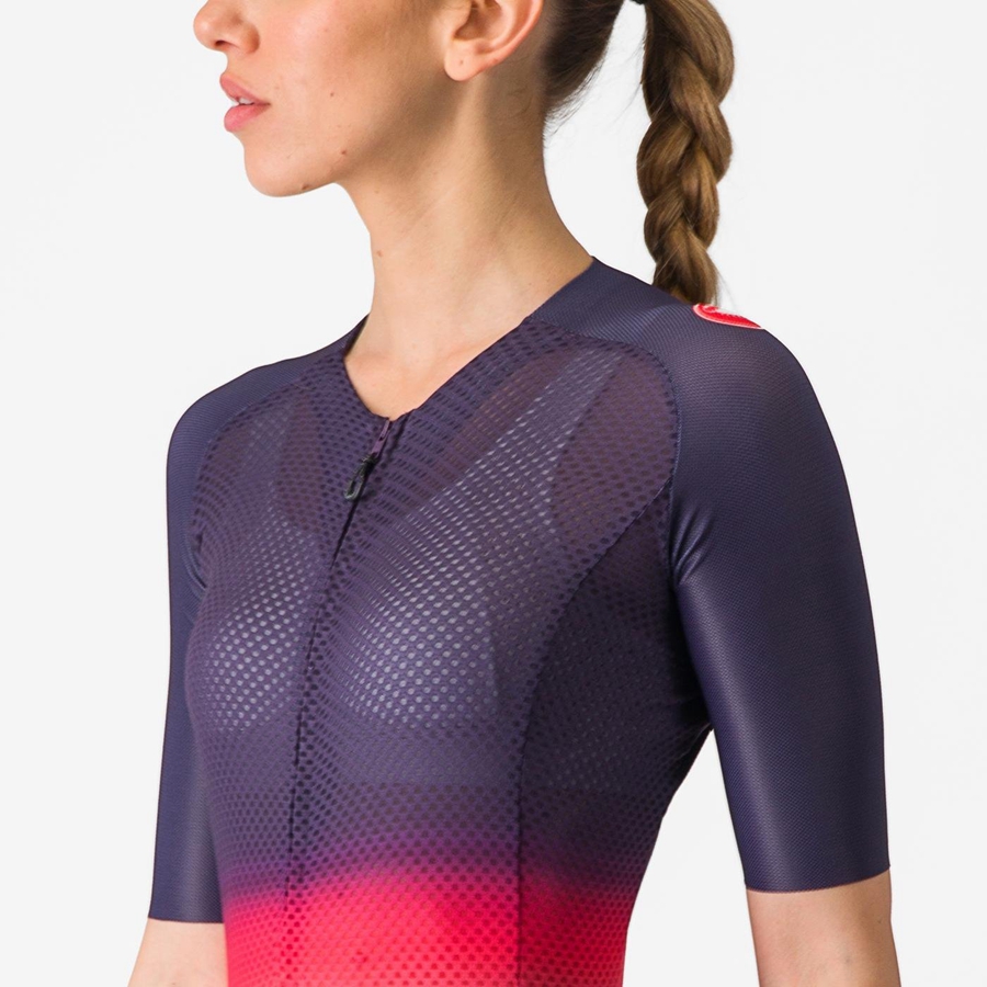 Camiseta Castelli CLIMBER'S 4.0 W Mujer Rosas Naranjas | 452780-ZAR