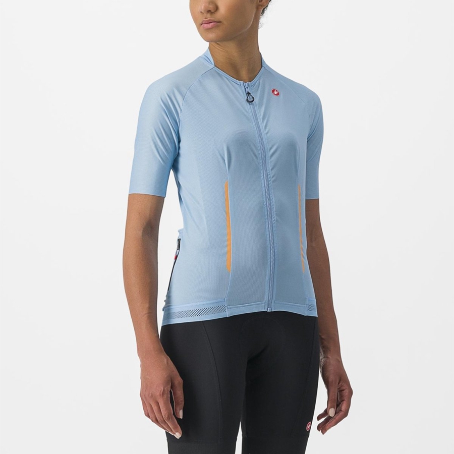 Camiseta Castelli ENDURANCE W Mujer Azules | 059341-LOH