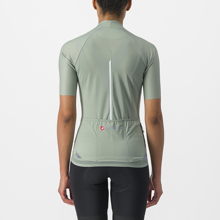 Camiseta Castelli ENDURANCE W Mujer Verdes | 892547-IHD