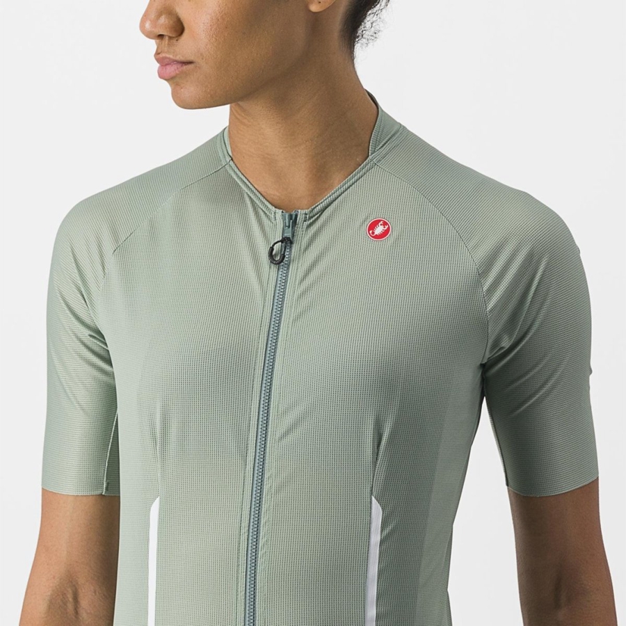 Camiseta Castelli ENDURANCE W Mujer Verdes | 892547-IHD