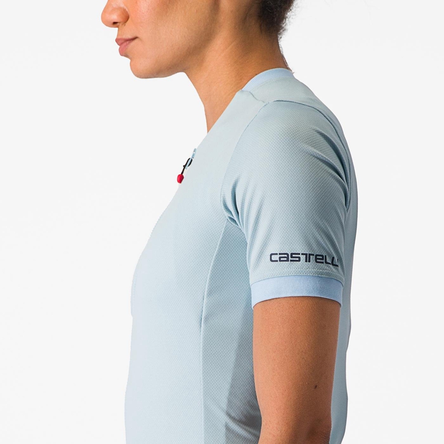 Camiseta Castelli LIBERA Mujer Azules | 704951-RNL