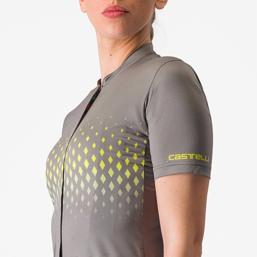 Camiseta Castelli UNLIMITED SENTIERO 3 Mujer Grises | 034652-VKT