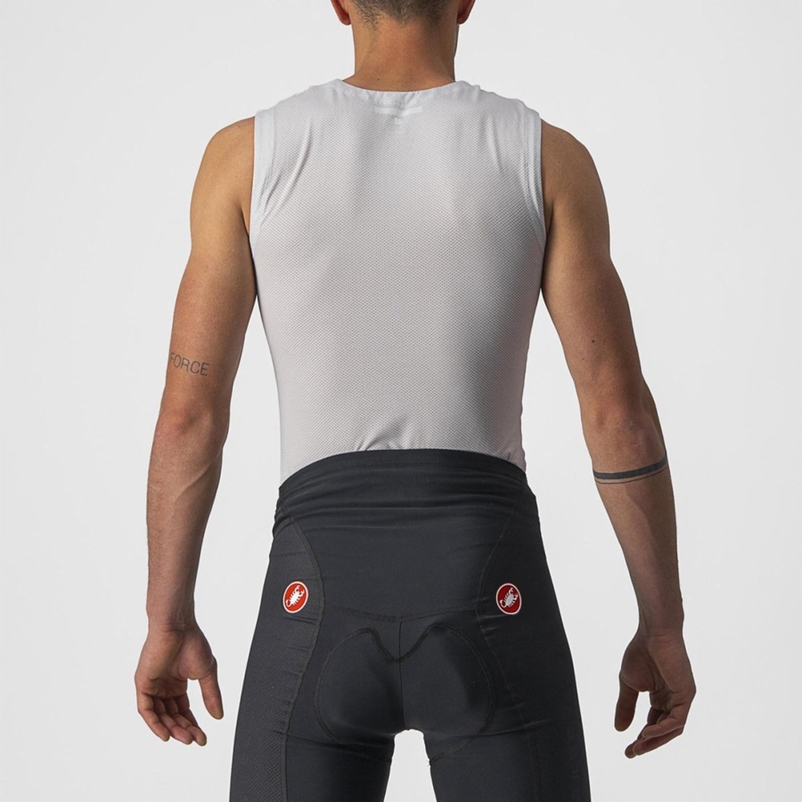 Capa Base Castelli ACTIVE COOLING SLEEVELESS Hombre Plateados Grises | 603184-ZVT