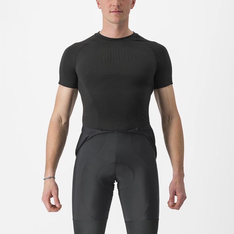 Capa Base Castelli CORE SEAMLESS SS Hombre Negros | 758042-QFO