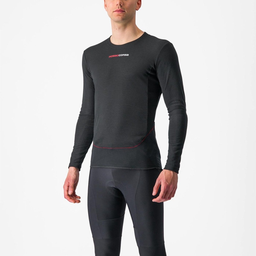 Capa Base Castelli PROSECCO TECH LONG SLEEVE Hombre Negros | 324157-HWO