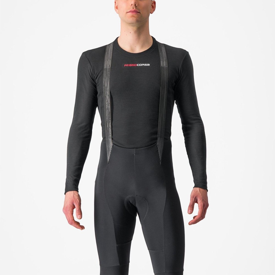 Capa Base Castelli PROSECCO TECH LONG SLEEVE Hombre Negros | 324157-HWO